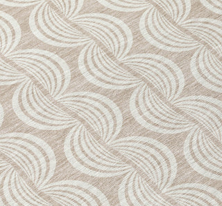 Piper Looms Chantille Swirls ACN1056 Khaki Machine Washable Area Rug Swatch Image