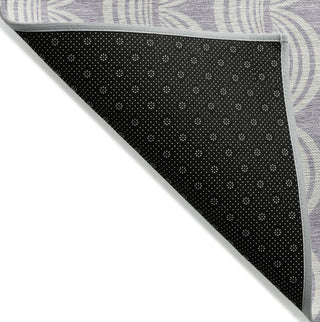 Piper Looms Chantille Swirls ACN1056 Lavender Machine Washable Area Rug Backing Image