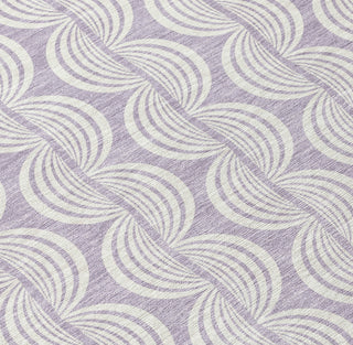 Piper Looms Chantille Swirls ACN1056 Lavender Machine Washable Area Rug Swatch Image