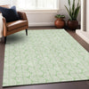 Piper Looms Chantille Swirls ACN1056 Mint Machine Washable Area Rug Lifestyle Image Feature
