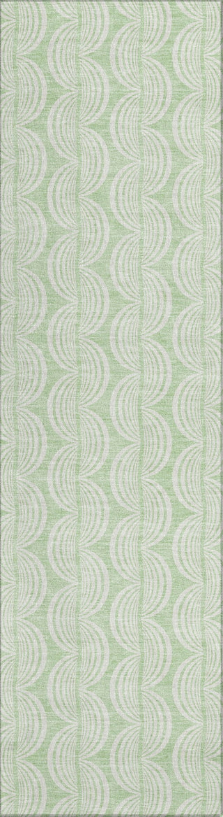 Piper Looms Chantille Swirls ACN1056 Mint Machine Washable Area Rug Runner Main Image