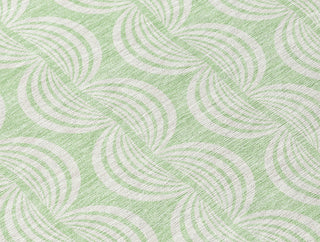 Piper Looms Chantille Swirls ACN1056 Mint Machine Washable Area Rug Swatch Image