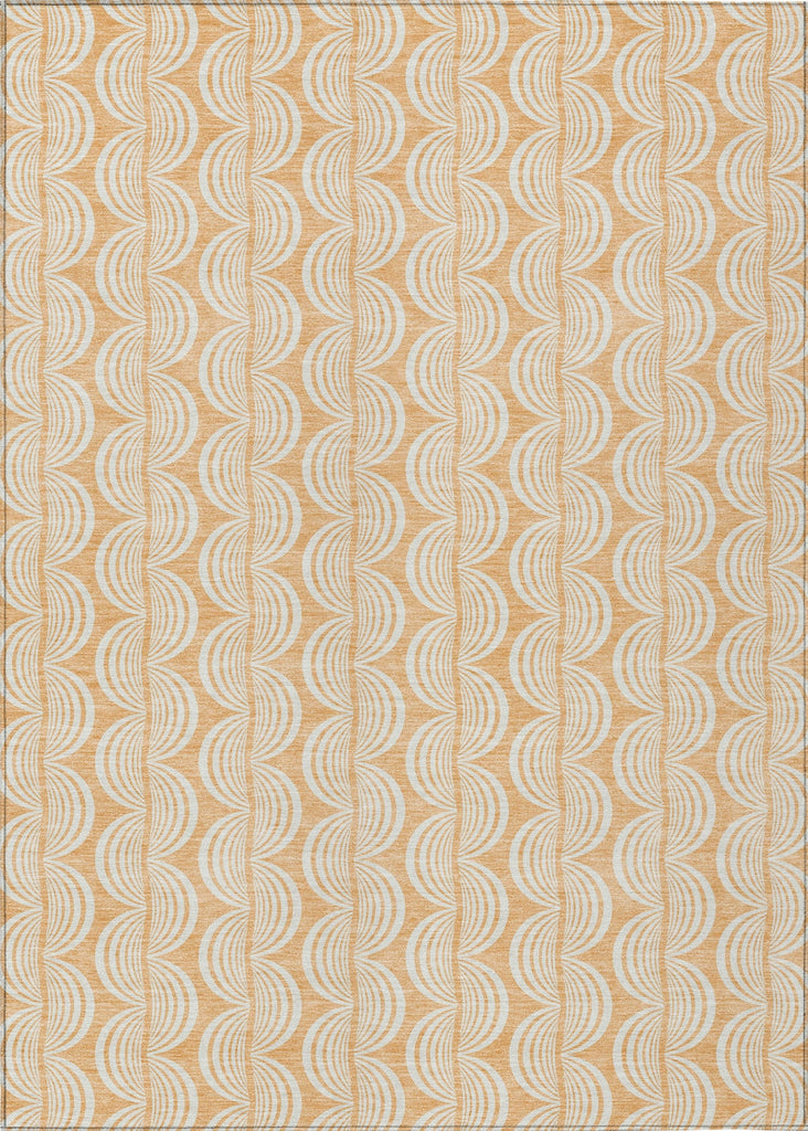 Piper Looms Chantille Swirls ACN1056 Peach Machine Washable Area Rug main image