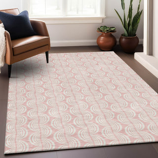 Piper Looms Chantille Swirls ACN1056 Pink Machine Washable Area Rug Lifestyle Image Feature