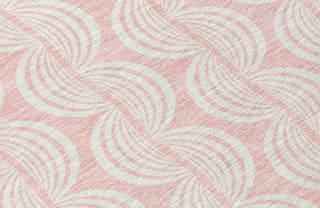 Piper Looms Chantille Swirls ACN1056 Pink Machine Washable Area Rug Swatch Image