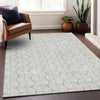 Piper Looms Chantille Swirls ACN1056 Silver Machine Washable Area Rug Lifestyle Image Feature