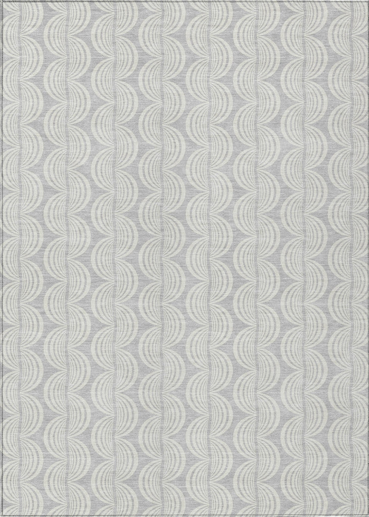 Piper Looms Chantille Swirls ACN1056 Silver Machine Washable Area Rug main image