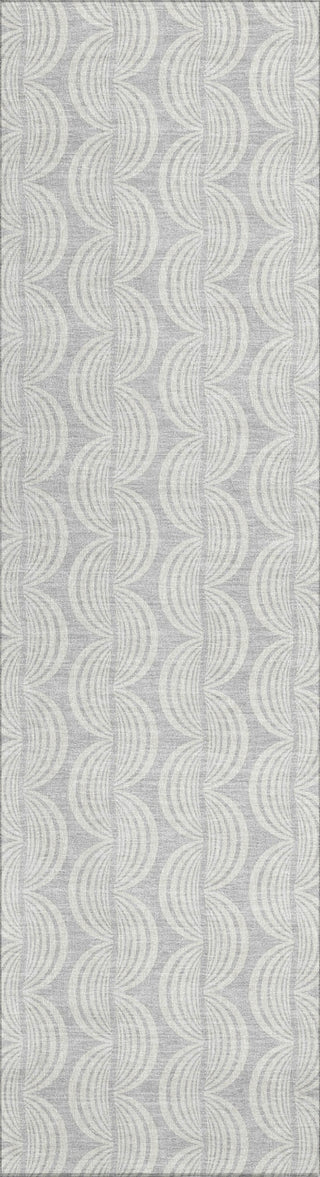 Piper Looms Chantille Swirls ACN1056 Silver Machine Washable Area Rug Runner Main Image