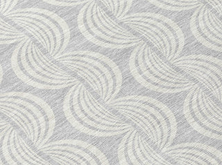 Piper Looms Chantille Swirls ACN1056 Silver Machine Washable Area Rug Swatch Image