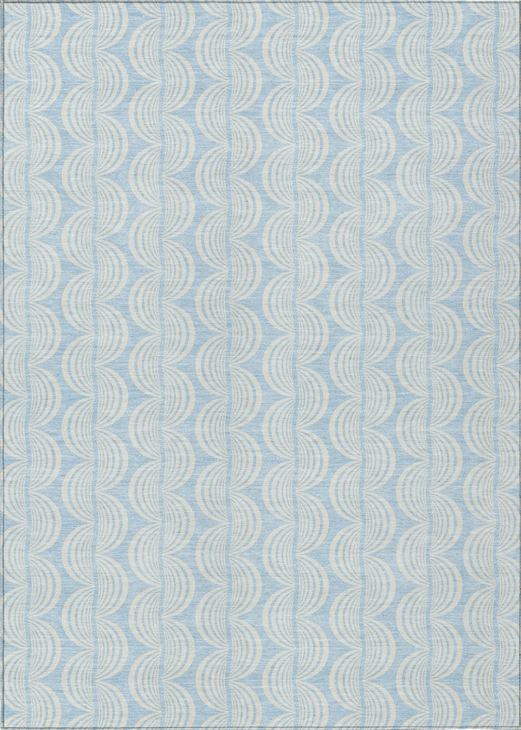 Piper Looms Chantille Swirls ACN1056 Sky Machine Washable Area Rug main image