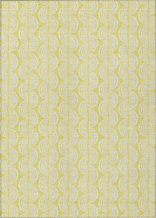 Piper Looms Chantille Swirls ACN1056 Yellow Machine Washable Area Rug main image