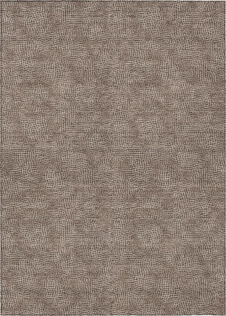 Piper Looms Chantille Geometric ACN1057 Brown Machine Washable Area Rug main image