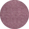 Piper Looms Chantille Geometric ACN1057 Eggplant Machine Washable Area Rug Round Main Image