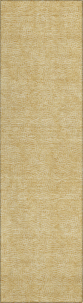 Piper Looms Chantille Geometric ACN1057 Gold Machine Washable Area Rug Runner Main Image