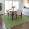 Piper Looms Chantille Geometric ACN1057 Green Machine Washable Area Rug Lifestyle Image Feature