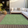 Piper Looms Chantille Geometric ACN1057 Green Machine Washable Area Rug Outdoor Lifestyle Image Feature