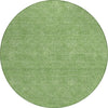 Piper Looms Chantille Geometric ACN1057 Green Machine Washable Area Rug Round Main Image