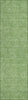 Piper Looms Chantille Geometric ACN1057 Green Machine Washable Area Rug Runner Main Image