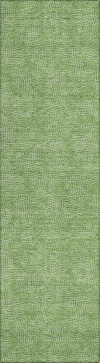 Piper Looms Chantille Geometric ACN1057 Green Machine Washable Area Rug Runner Main Image