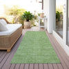 Piper Looms Chantille Geometric ACN1057 Green Machine Washable Area Rug Runner Outdoor Lifestyle Image Feature