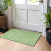 Piper Looms Chantille Geometric ACN1057 Green Machine Washable Area Rug Scatter Lifestyle Image Feature