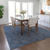 Piper Looms Chantille Geometric ACN1057 Navy Machine Washable Area Rug Lifestyle Image Feature