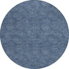 Piper Looms Chantille Geometric ACN1057 Navy Machine Washable Area Rug Round Main Image
