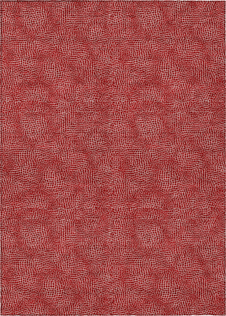 Piper Looms Chantille Geometric ACN1057 Red Machine Washable Area Rug main image