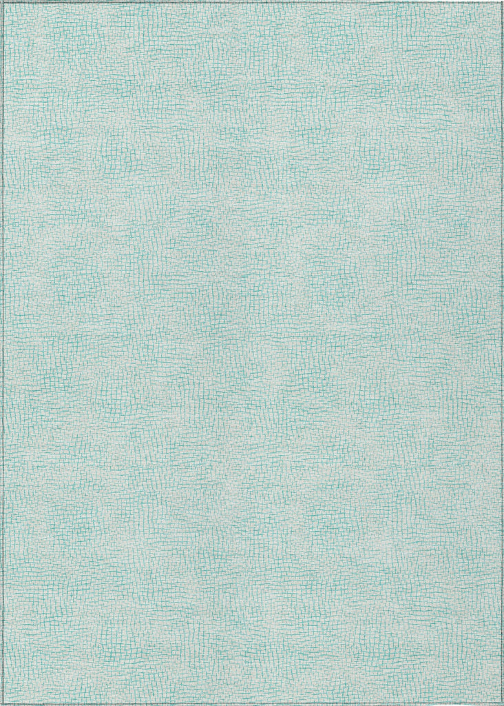 Piper Looms Chantille Geometric ACN1058 Aqua Machine Washable Area Rug main image