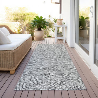 Piper Looms Chantille Geometric ACN1058 White Machine Washable Area Rug Runner Outdoor Lifestyle Image Feature