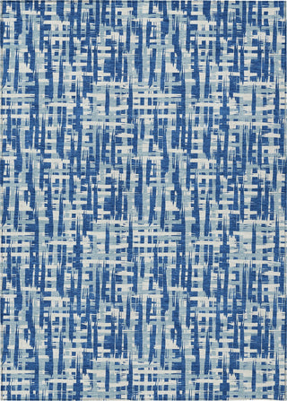 Piper Looms Chantille Lines ACN1059 Blue Machine Washable Area Rug main image