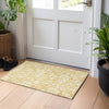 Piper Looms Chantille Lines ACN1059 Gold Machine Washable Area Rug Scatter Lifestyle Image Feature