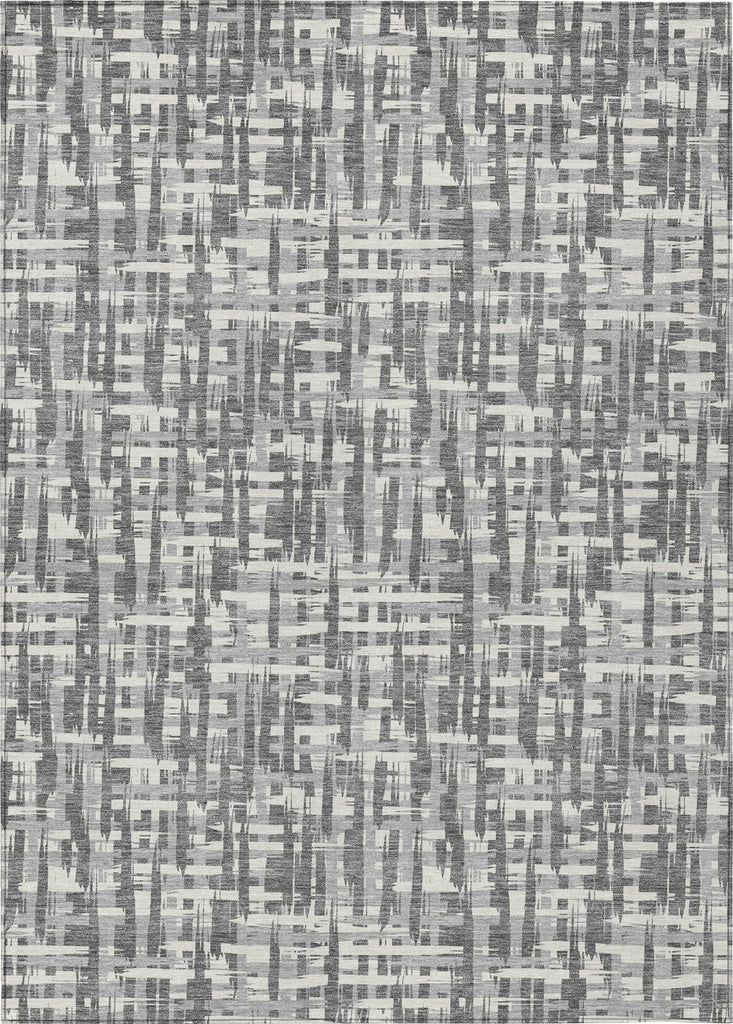 Piper Looms Chantille Lines ACN1059 Gray Machine Washable Area Rug main image