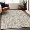 Piper Looms Chantille Lines ACN1059 Tan Machine Washable Area Rug Lifestyle Image Feature