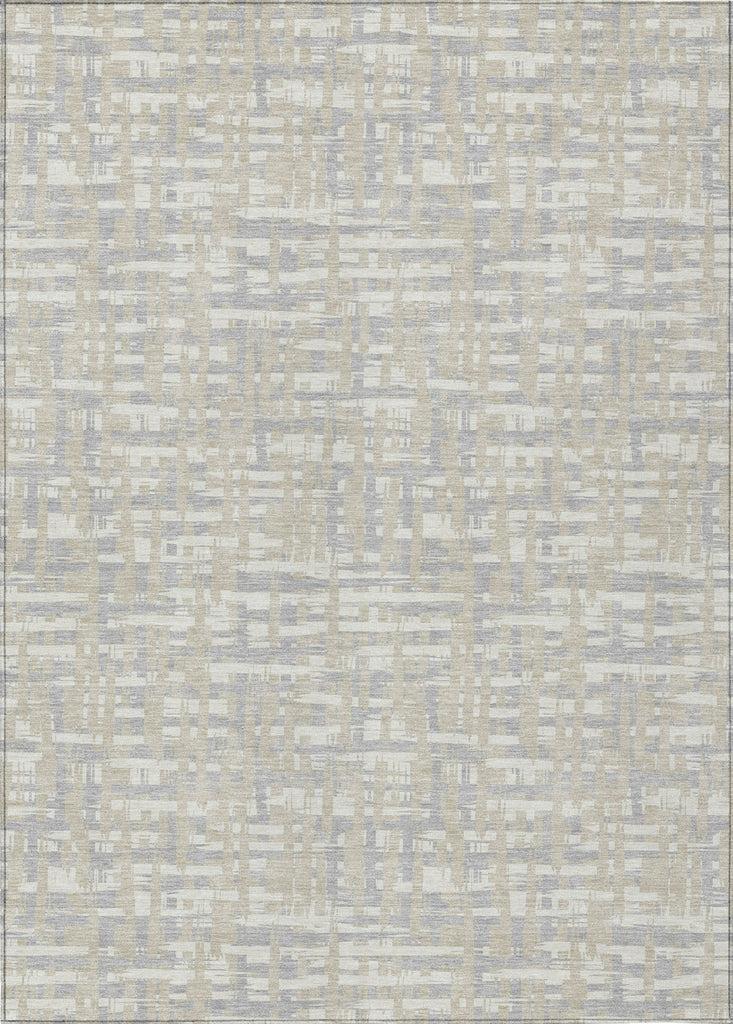 Piper Looms Chantille Lines ACN1060 Beige Machine Washable Area Rug main image