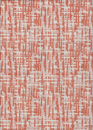 Piper Looms Chantille Lines ACN1060 Coral Machine Washable Area Rug main image