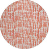 Piper Looms Chantille Lines ACN1060 Coral Machine Washable Area Rug Round Main Image