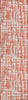 Piper Looms Chantille Lines ACN1060 Coral Machine Washable Area Rug Runner Main Image