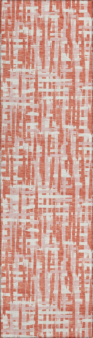 Piper Looms Chantille Lines ACN1060 Coral Machine Washable Area Rug Runner Main Image