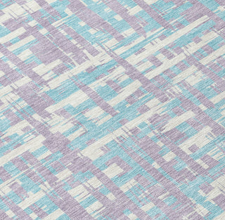 Piper Looms Chantille Lines ACN1060 Lavender Machine Washable Area Rug Swatch Image