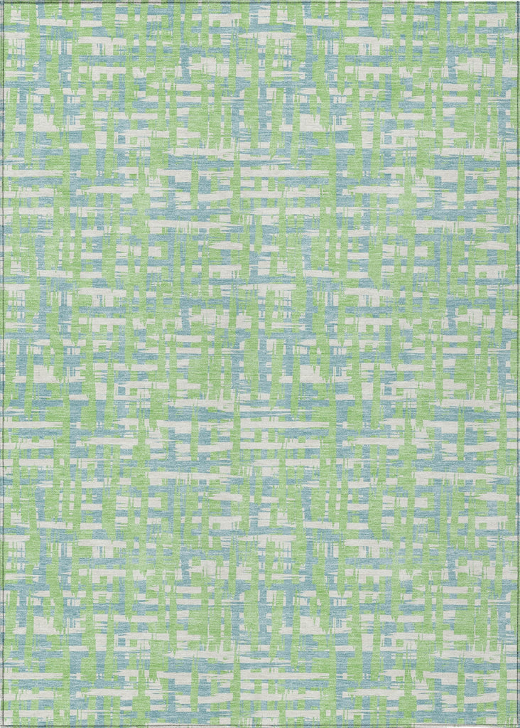 Piper Looms Chantille Lines ACN1060 Mint Machine Washable Area Rug main image