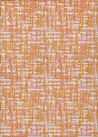 Piper Looms Chantille Lines ACN1060 Orange Machine Washable Area Rug main image