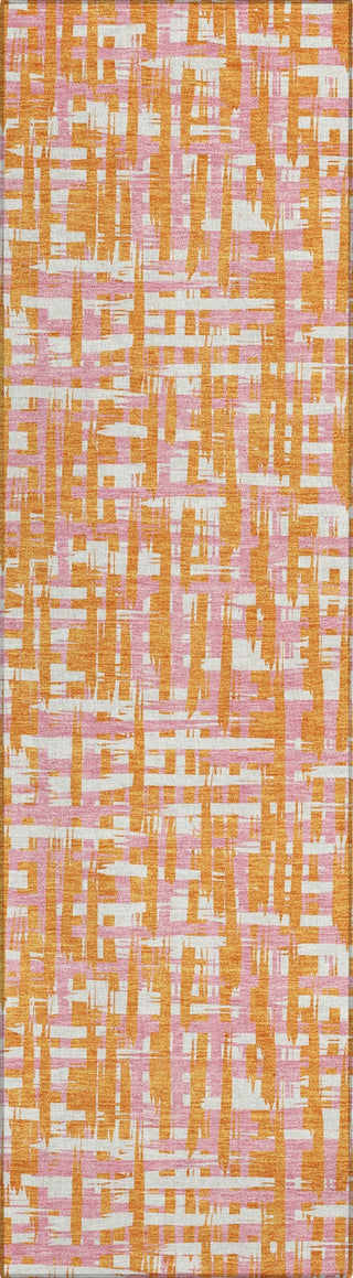 Piper Looms Chantille Lines ACN1060 Orange Machine Washable Area Rug Runner Main Image