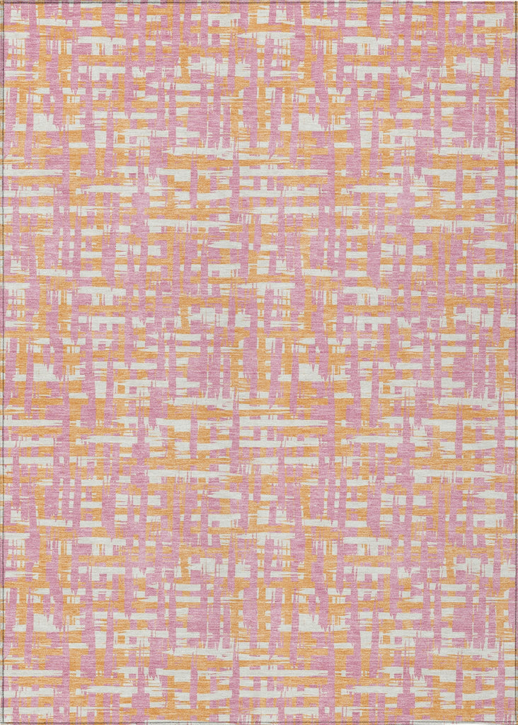 Piper Looms Chantille Lines ACN1060 Pink Machine Washable Area Rug main image