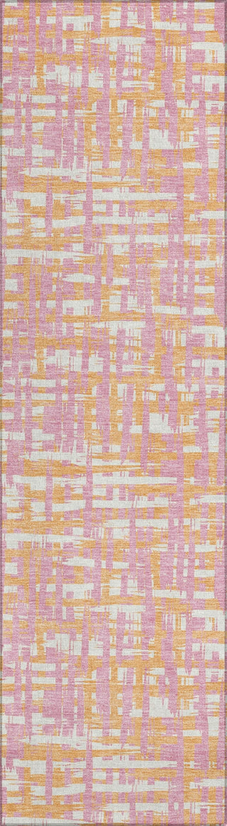 Piper Looms Chantille Lines ACN1060 Pink Machine Washable Area Rug Runner Main Image