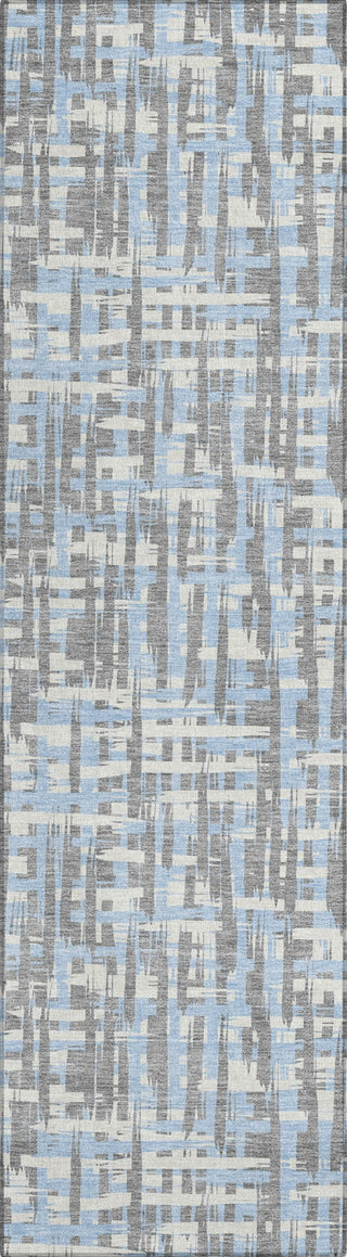 Piper Looms Chantille Lines ACN1060 Silver Machine Washable Area Rug Runner Main Image
