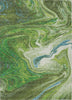 Piper Looms Chantille Abstract ACN1061 Green Machine Washable Area Rug main image