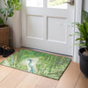 Piper Looms Chantille Abstract ACN1061 Green Machine Washable Area Rug Scatter Lifestyle Image Feature