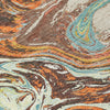 Piper Looms Chantille Abstract ACN1061 Khaki Machine Washable Area Rug Swatch Image