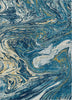 Piper Looms Chantille Abstract ACN1061 Navy Machine Washable Area Rug main image